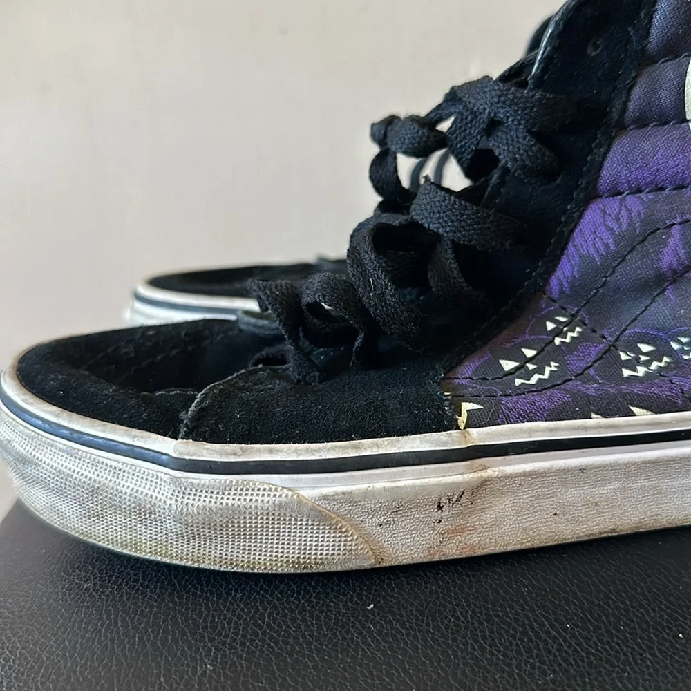 Vans Nightmare Before Christmas Sk-8 Hi Black Purple Sneakers Jack Sally Zero